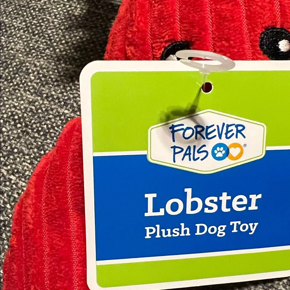 NWT Forever Pals Lobster Plush Dog Toy